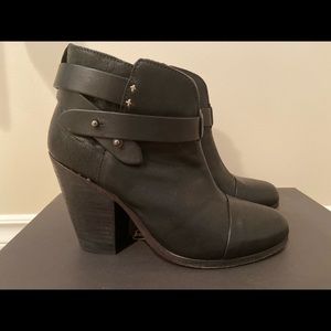 Rag & Bone Harrow black ankle boots bootie 36 6